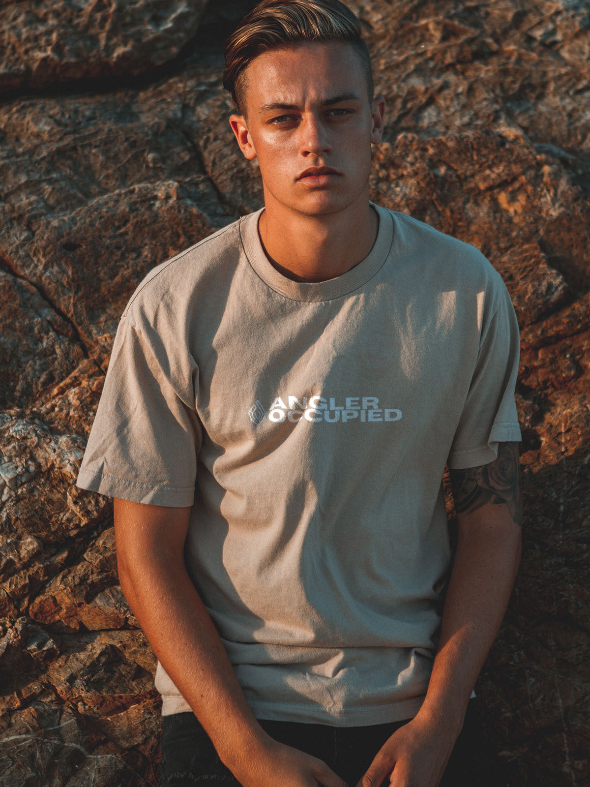 Angler Occupied T-Shirt Grey